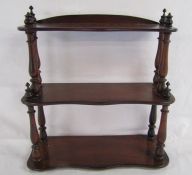 3 tier table shelf - Whatnot - approx. 46cm x 46cm x 17cm
