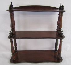 3 tier table shelf - Whatnot - approx. 46cm x 46cm x 17cm