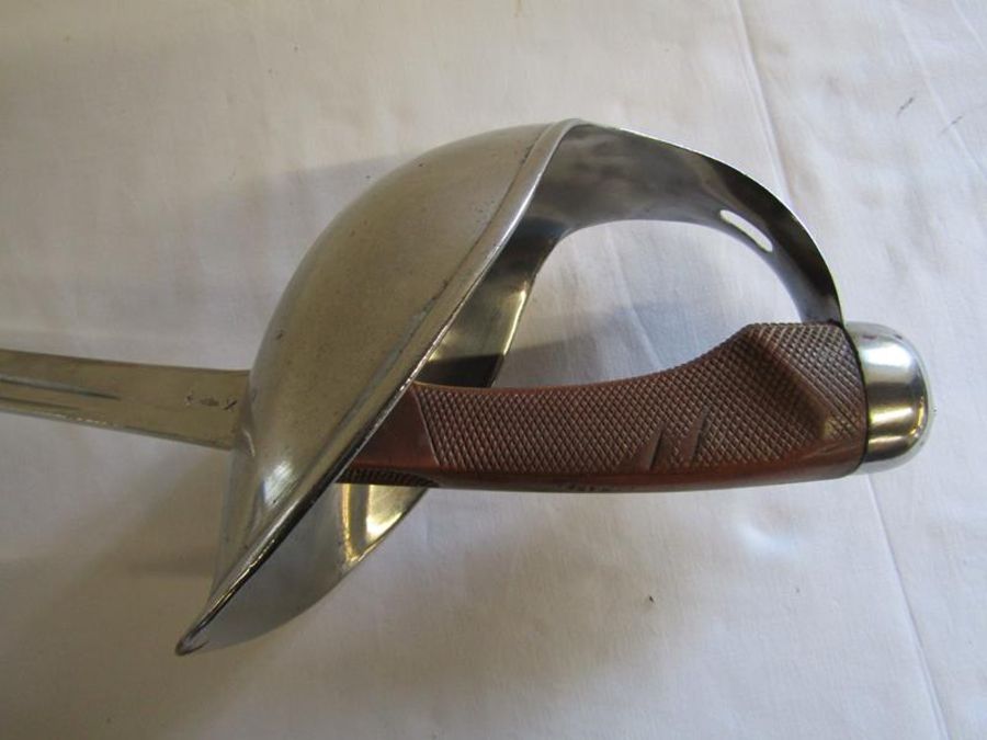 WSC (Wilkinson Sword Company) Cavalry sword - blade marked Wilkinson X6E with full cover guard blade - Image 6 of 13