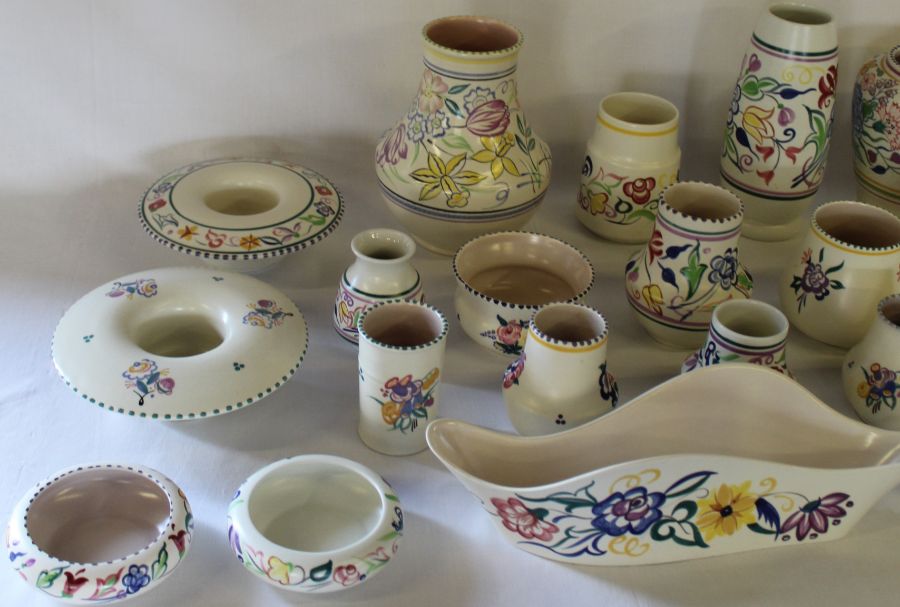 Selection of Poole Pottery vases, including AP design - Image 3 of 6