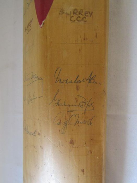 Gray-Nicolls Stewart Storey Crusader with signatures from New Zealand - Warwick - Yorkshire - Surrey - Image 12 of 18