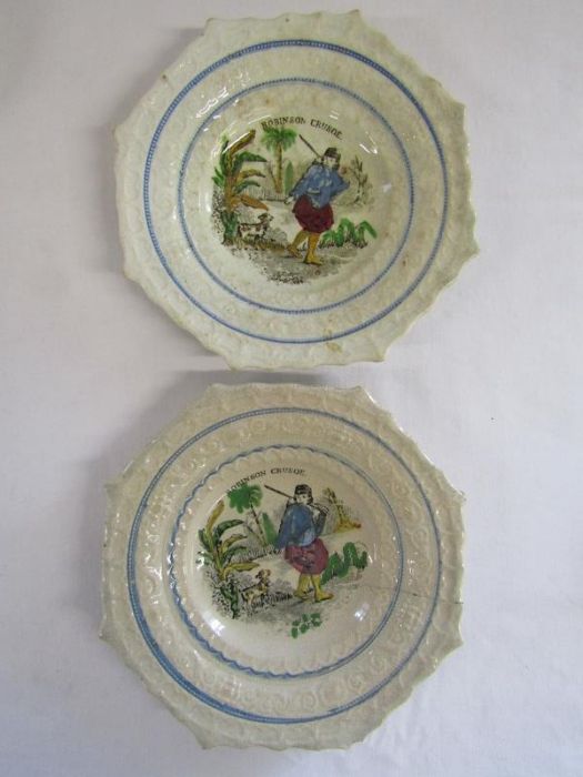 Herend Hungary toothpick pot, Royal Copenhagen miniature plate, Coalport Willow miniature plate, - Image 12 of 15