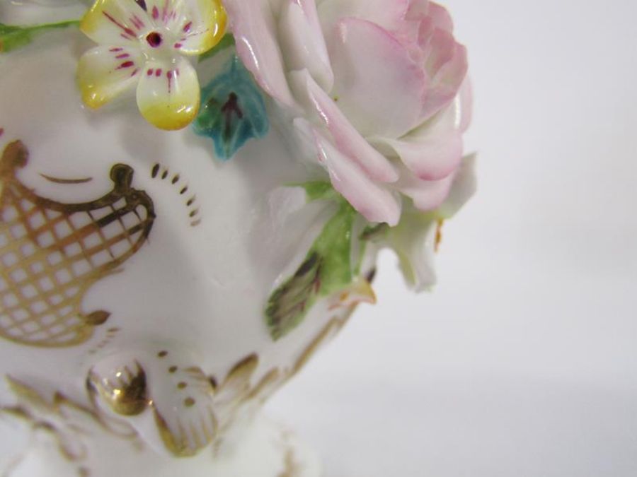 4 Coalbrookdale by Coalport limited edition floral encrusted lidded pots with certificates - some - Image 8 of 12