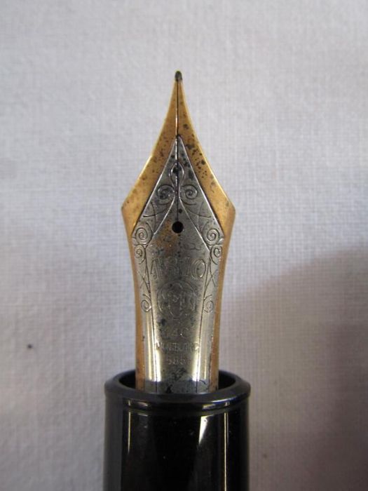 Montblanc No 149 fountain pen with triangle to lid - believed to be made for the Saudi market - Image 7 of 8