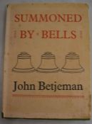 John Betjeman first edition Summoned By Bells 1960 published by John Murray
