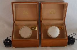 2 Rapport automatic watch winders (one with the lid slightly out of line)