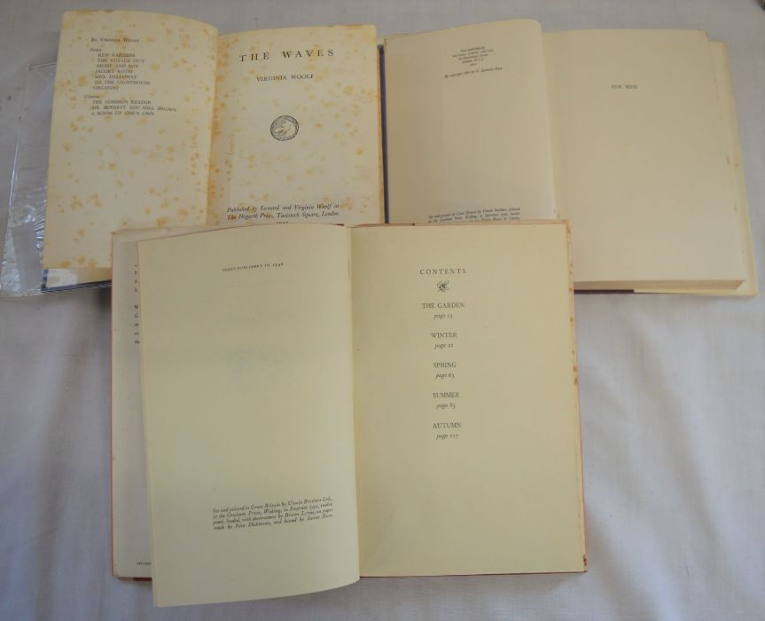 3 first edition novels: V. Sackville-West The Garden (1946) & No Signposts In The Sea (1961), - Image 2 of 2