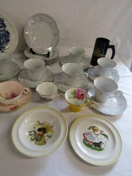 Collection of ceramics includes Ringtons plates and mugs, Enoch Wedgwood 'Countryside' plate, - Image 4 of 4