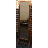 Pine cheval mirror