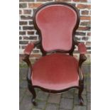 Victorian open armchair