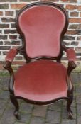 Victorian open armchair