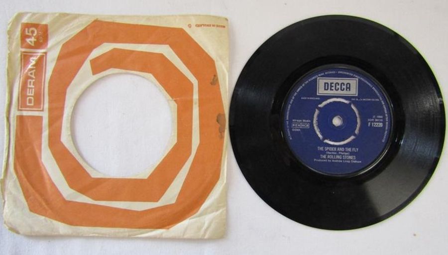 Collection of 7" vinyl 45's records - includes The Rolling Stones I can't Get No Satisfaction F - Image 2 of 19