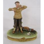 Capodimonte golfer by B. Merli