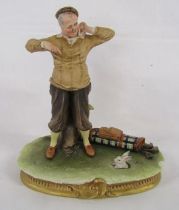 Capodimonte golfer by B. Merli