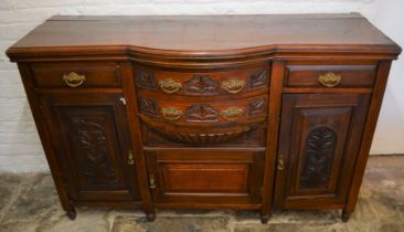 Victorian mahogany sideboard L 151cm D 53cm Ht 96cm