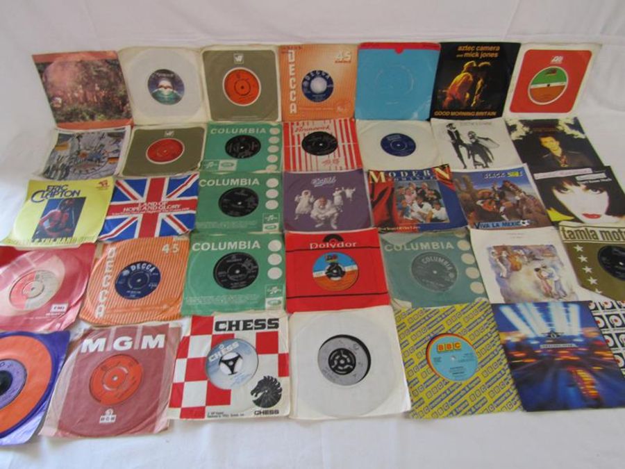 Collection of 7" vinyl 45's records - includes The Rolling Stones I can't Get No Satisfaction F - Image 8 of 19