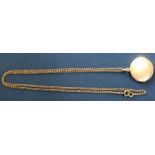 15ct gold locket (approx. 9.2g) on 9ct gold chain (approx. 5.3g)