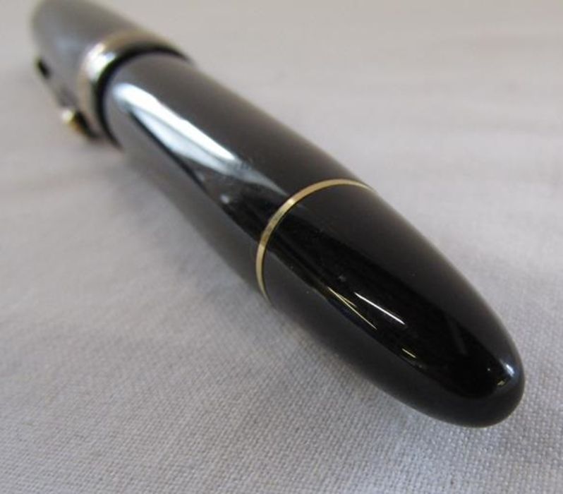 Montblanc No 149 fountain pen with triangle to lid - believed to be made for the Saudi market - Image 5 of 8