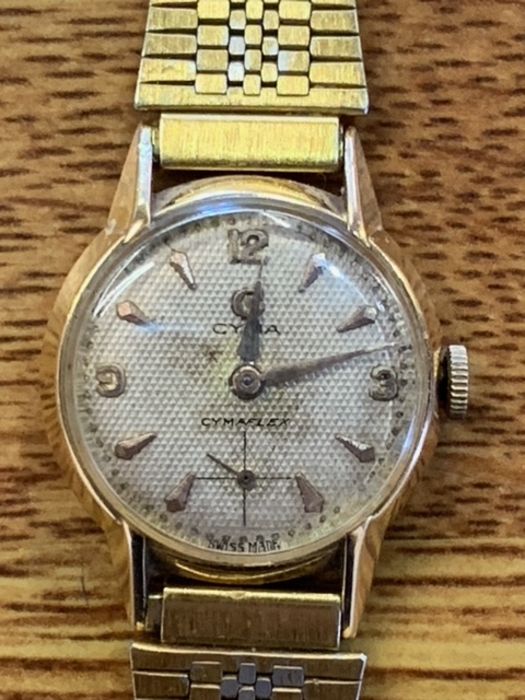 Selection of costume jewellery & watches including Omega (back and case marked 375 - strap rolled - Image 8 of 9