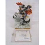 Capodimonte by Ipa limited edition 118/250 'Napoleon' with certificate