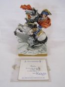 Capodimonte by Ipa limited edition 118/250 'Napoleon' with certificate