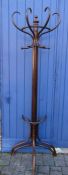 Bentwood half hat and coat stand
