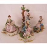 4 Capodimonte figures (af)