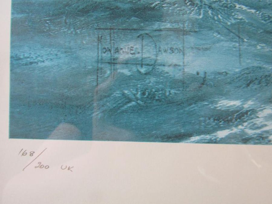 Large Montague Dawson framed limited edition 168/200 pencil signed by 'Mountbatten of Burma' Earl - Image 3 of 6