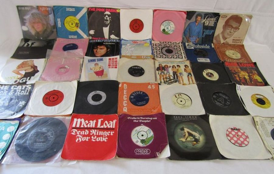 Collection of 7" vinyl 45's records - includes The Rolling Stones I can't Get No Satisfaction F - Image 11 of 19