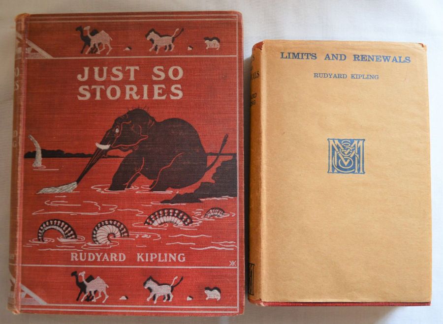 Rudyard Kipling Just So Stories (October 1902 reprint) & Limits and Renewals first edition 1932 both
