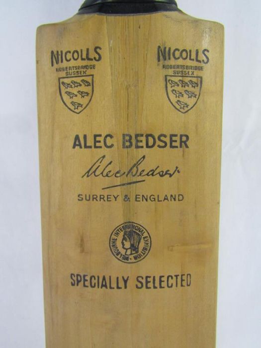 Gray-Nicolls Stewart Storey Crusader with signatures from New Zealand - Warwick - Yorkshire - Surrey - Image 13 of 18