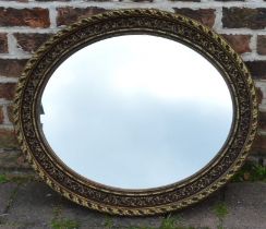 Oval mirror, 72cm x 60cm