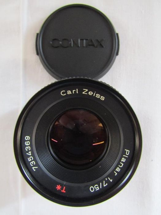 Contax RTS 3 camera body and Carl Zeiss Planar lens f/1.7 -50mm 7354369 (Contax/Yashica) both in - Image 10 of 13