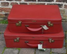 Pair of Antler leatherette suitcases