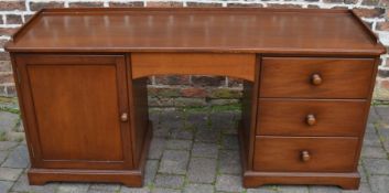 Twin pedestal desk, 173cm x 58cm