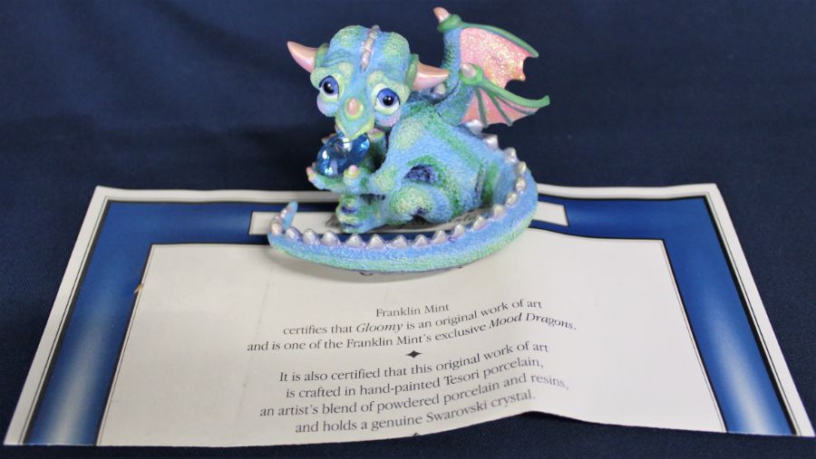 18 Franklin Mint 'Moody Dragon' figures - all with boxes and certificates - includes one with damage - Image 5 of 7