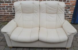 Ekornes (Stressless) two seater leather recliner sofa