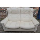 Ekornes (Stressless) two seater leather recliner sofa