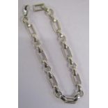 Tiffany & co silver bracelet with rectangle and circle link - total weight 0.61 ozt