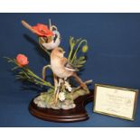 Country Artists limited edition "Summer Rendezvous" by Keith Sherwin 718 / 2500 with brass display