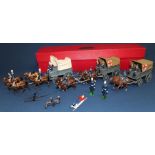 3 lead horse drawn ambulances, 2 RAMC drivers, 3 additional figures and an Armies of the World