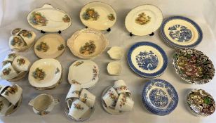 Large collection of ceramics some damaged, including Myott, Son & Co, Royal Alma, Alfred Meakin