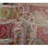 Large paisley patterned shawl 302cm x 157cm
