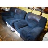 DFS electric recliner sofa (missing electric lead) & an electric recliner chair