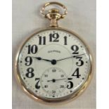 60 hour 21 jewels 'Bunn Special' glass back pocket watch