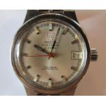 1970's Omega Electronic f300Hz Genève Chronometer gents wristwatch with date aperture & steel
