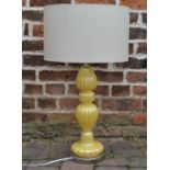 Yellow based table lamp