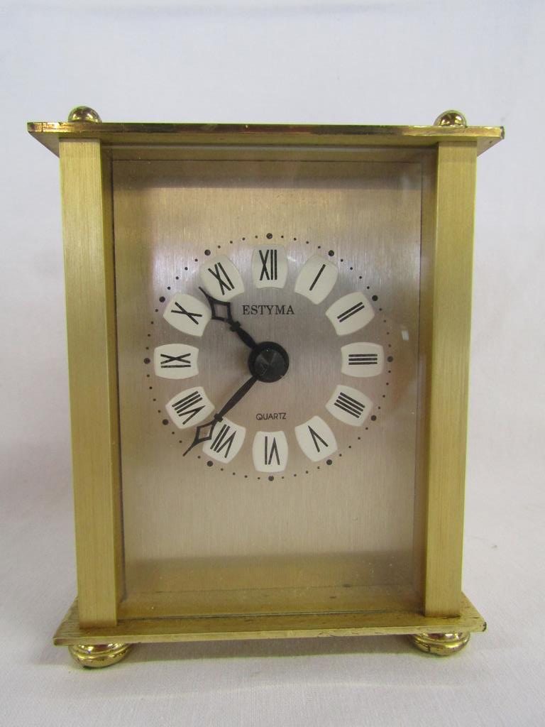 Collection of items to include Avia, Timemaster and Estyma carriage clocks, Bardic British Rail - Image 9 of 12