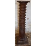 Wooden pillar / torchere, height 128cm