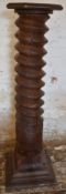 Wooden pillar / torchere, height 128cm